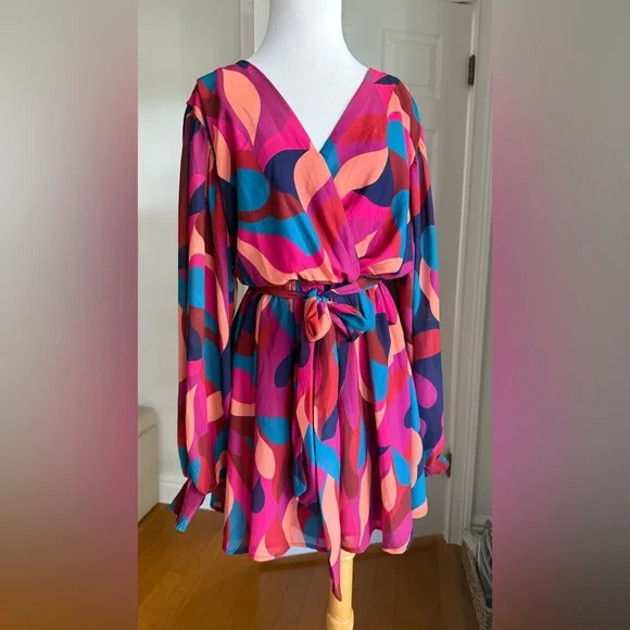 Vibrant Multicolor Women's Dress - Picture 3 of 6